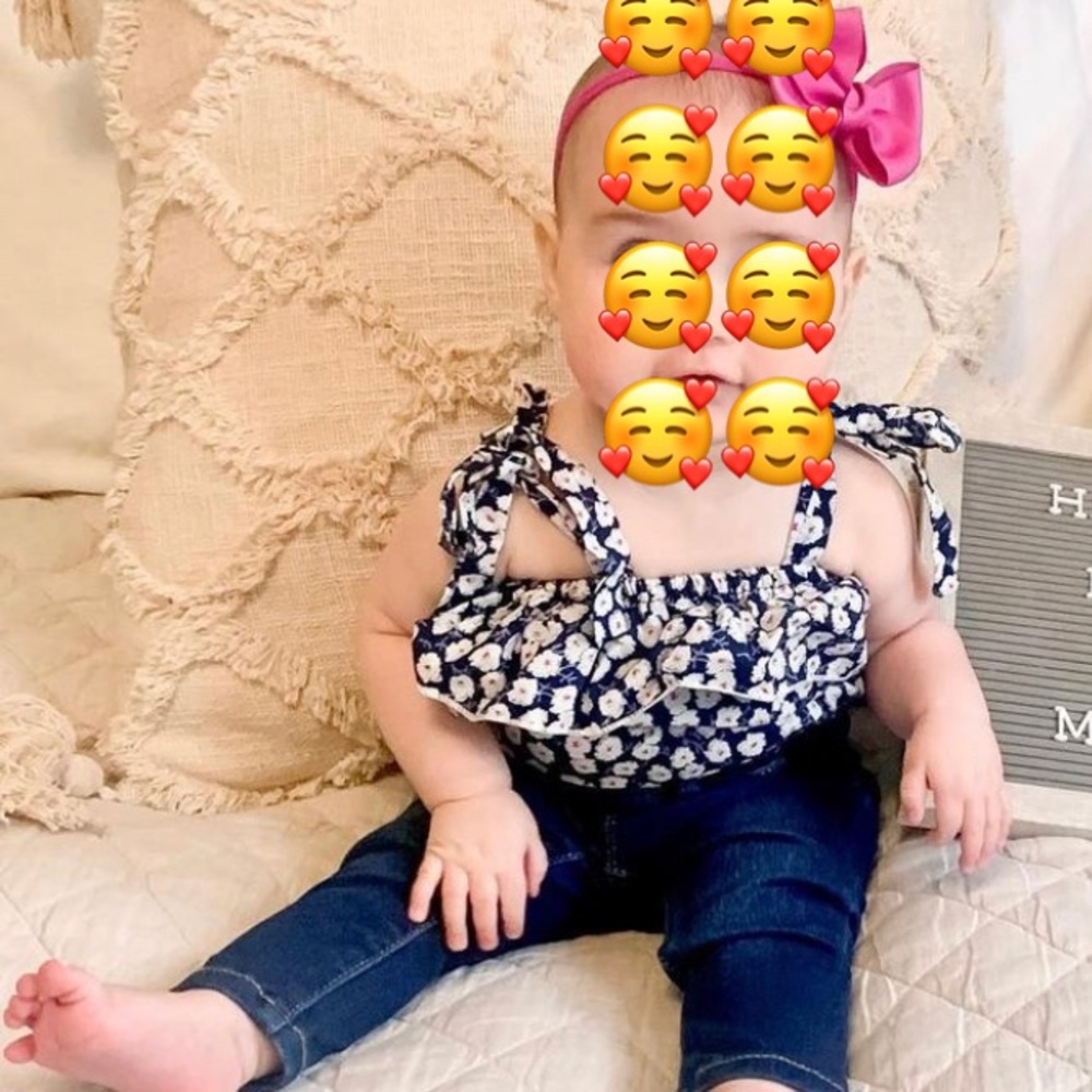 Pair of Floral Bodysuits (two)